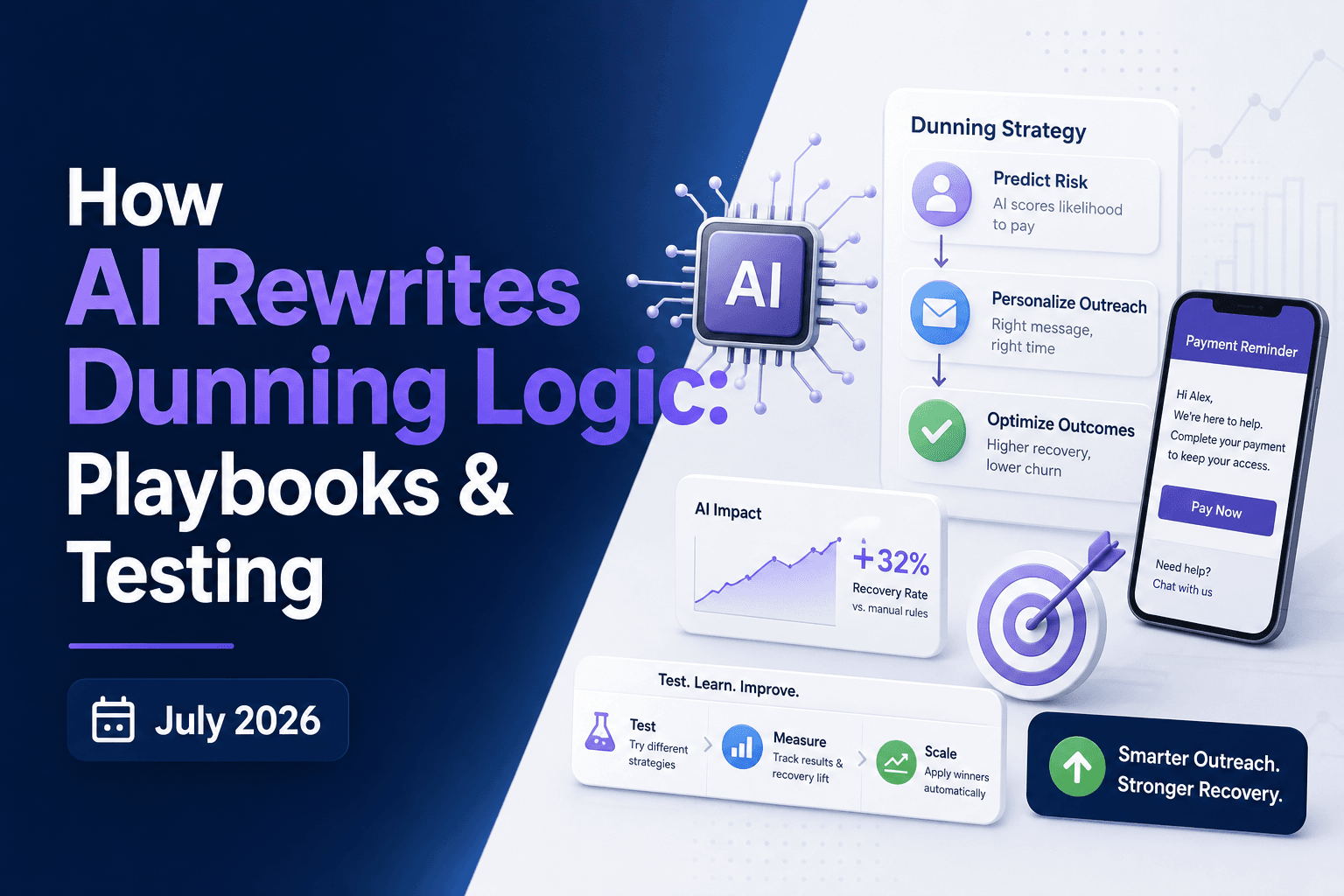 How AI Rewrites Dunning Logic: Playbooks & Testing (July 2026)