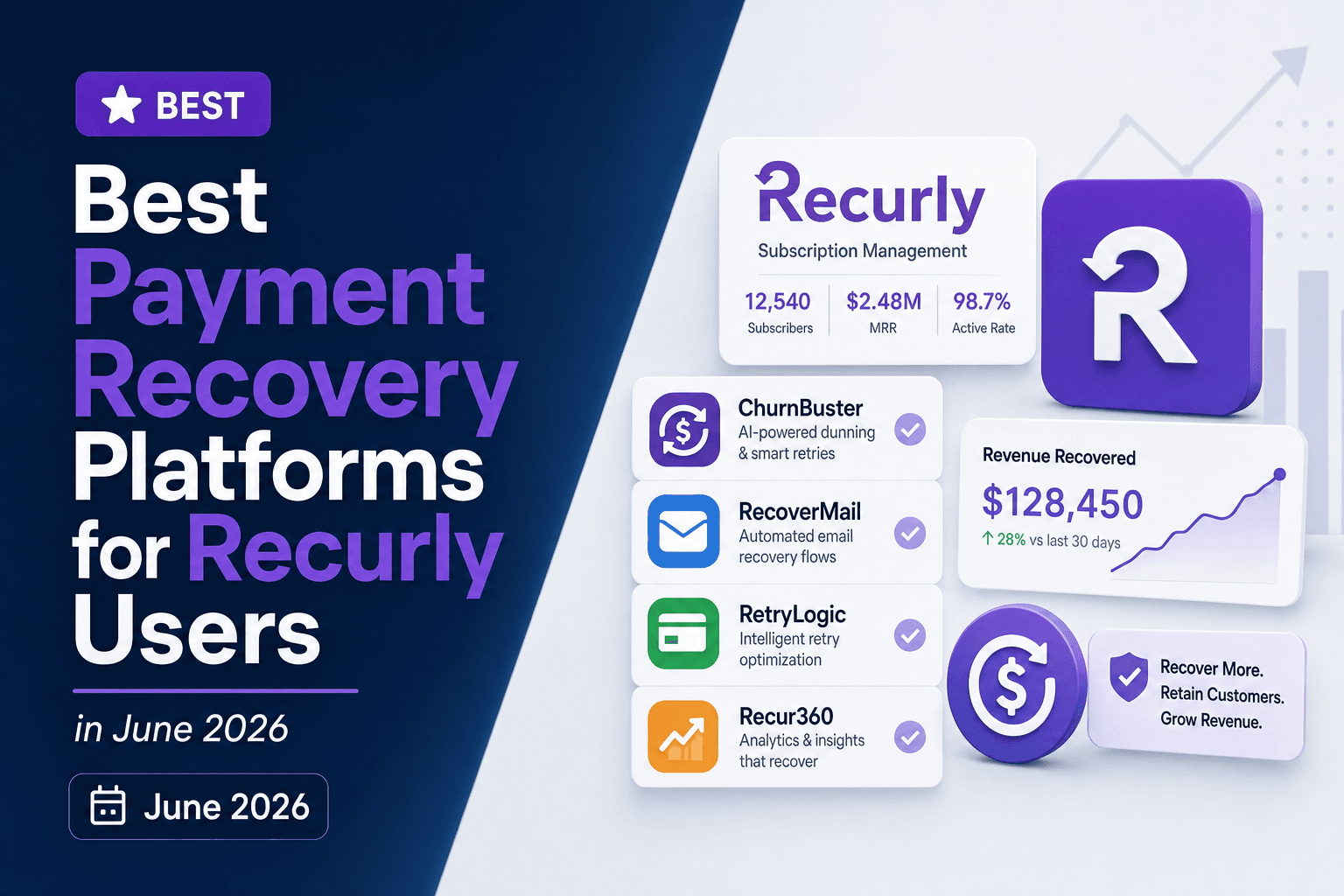 Best Payment Recovery Platforms for Recurly Users in June 2026