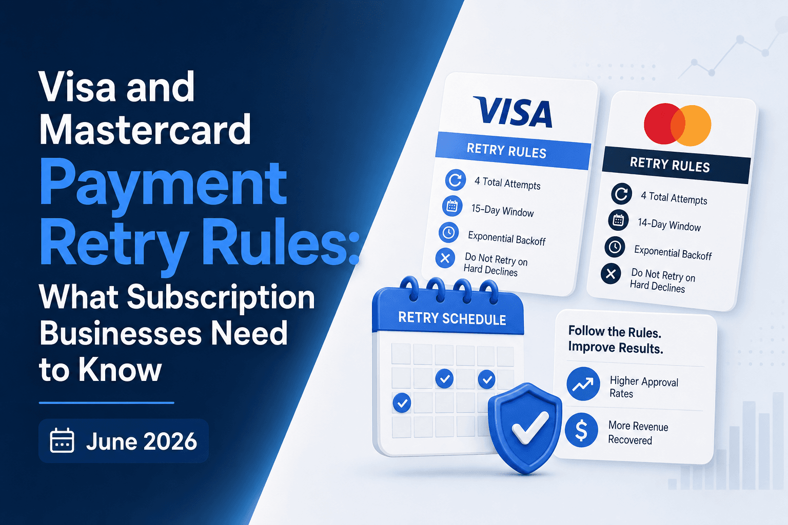 Visa and Mastercard Payment Retry Rules: What Subscription Businesses Need to Know (June 2026)