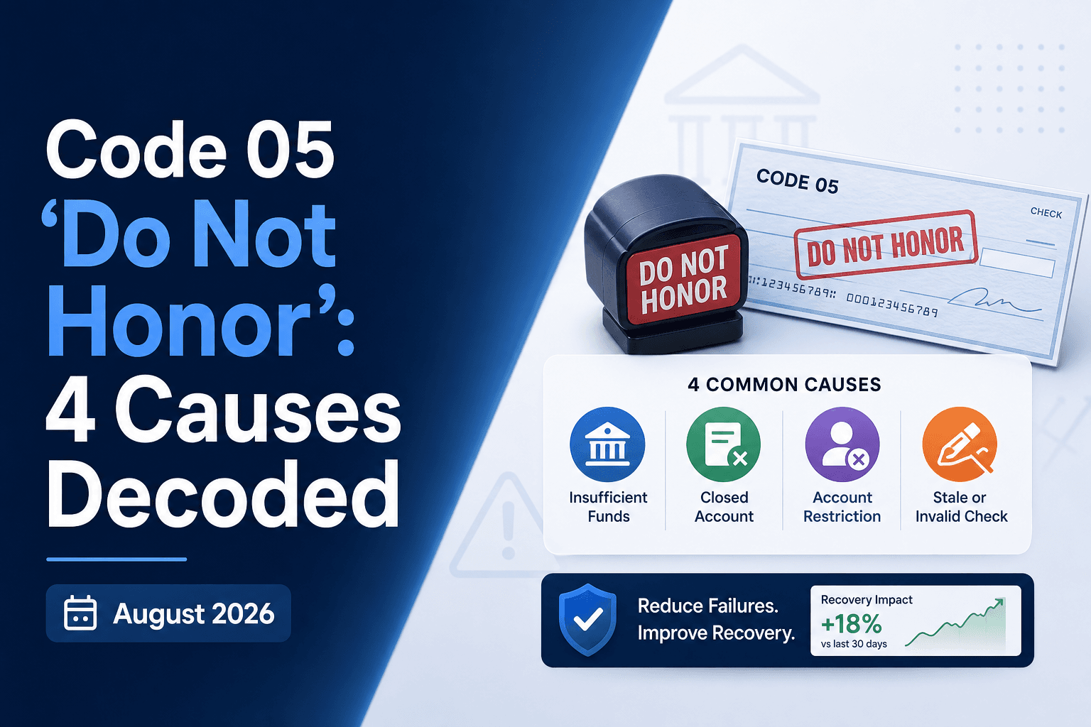 Code 05 'Do Not Honor': 4 Causes Decoded (August 2026)