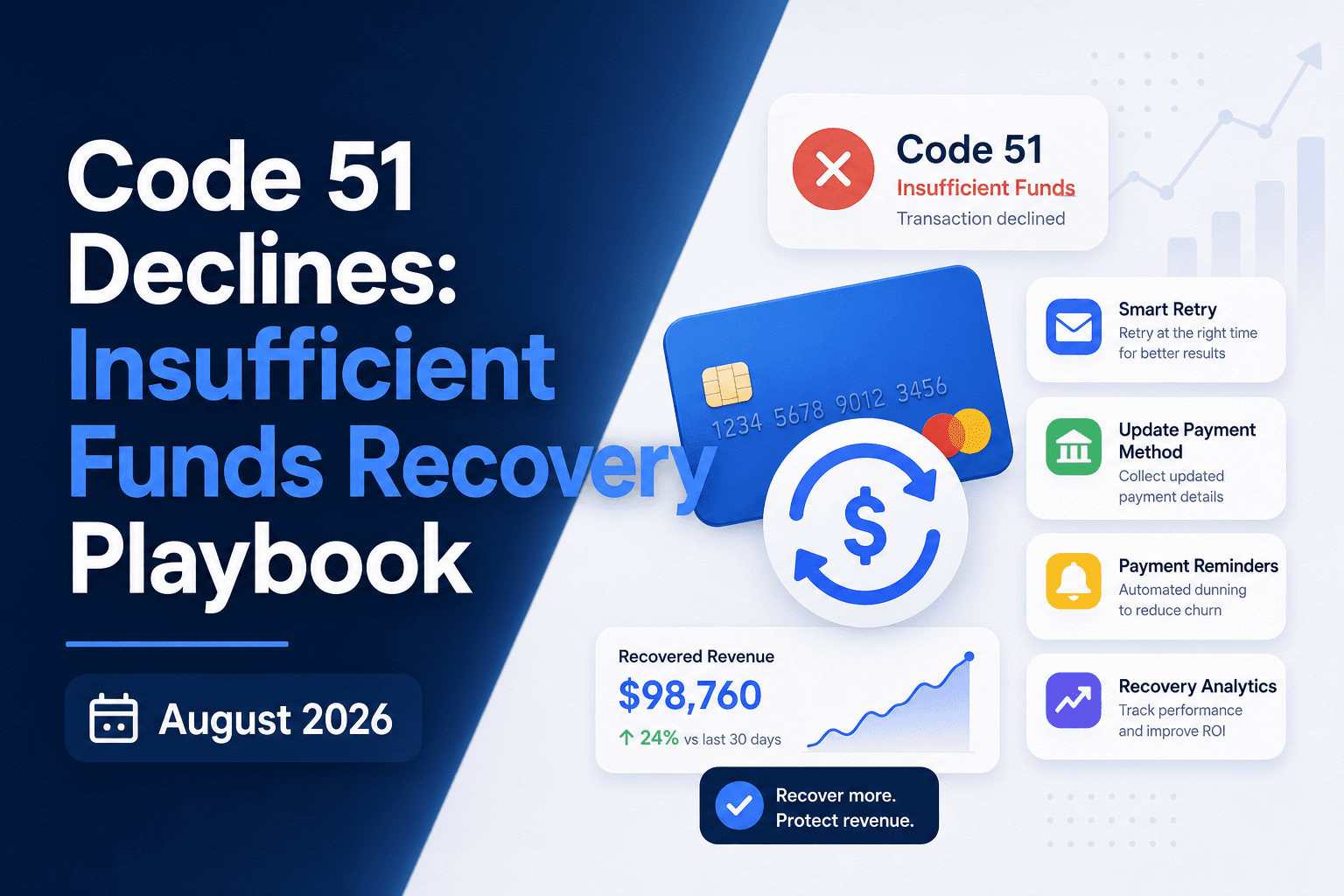 Code 51 Declines: Insufficient Funds Recovery Playbook (August 2026)