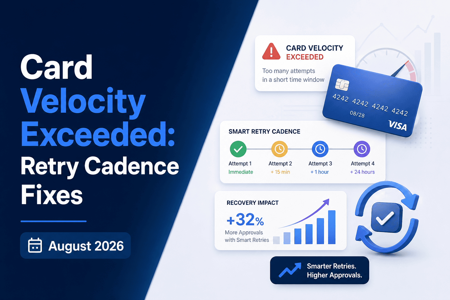 Card Velocity Exceeded: Retry Cadence Fixes (August 2026)